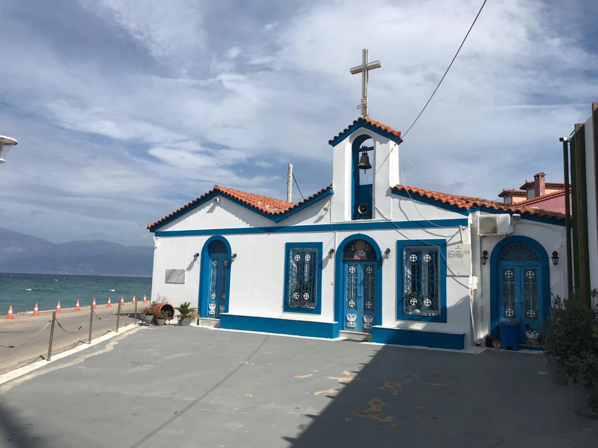Spiti Ostria Villa Aigio Dış mekan fotoğraf